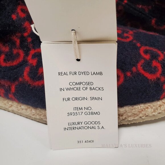 GUCCI SHOES MENS FRIA GG MARINO WOOL SHEARLING HORSEBIT BOOTS - Picture 10 of 13